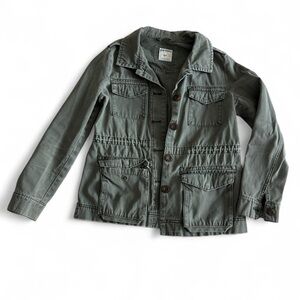 100% Cotton Green Utility Jacket